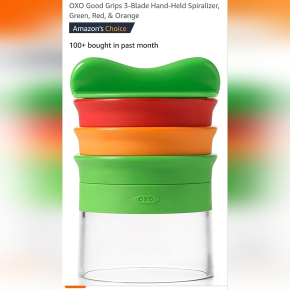OXO Good Grips 3-Blade Hand-Held Vegetable Spiralizer - Picture 3 of 10